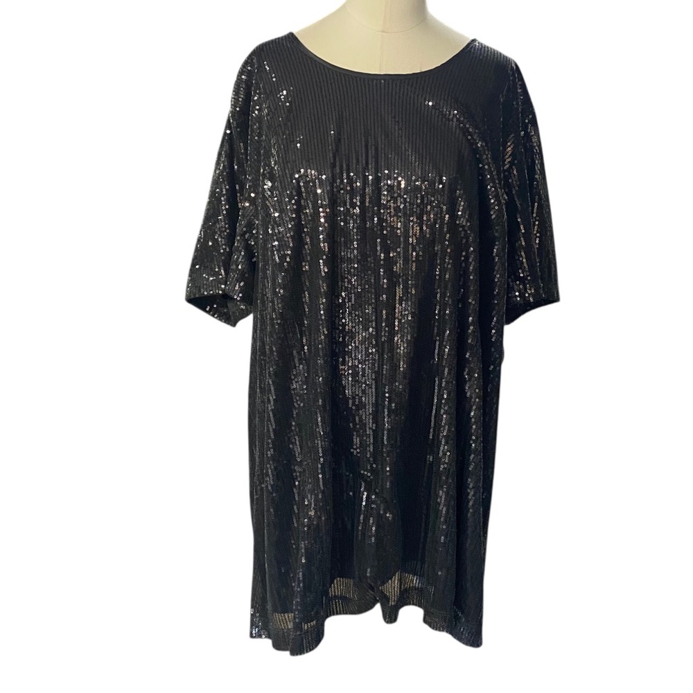 Maggie Barnes Black Sequin Mini Dress - Picture 8 of 8